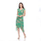 Flash Sale: Green Blossom Pleated H-L Dress – DR1037